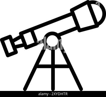 Telescope Vector Icon Design Illustration Stock Vector