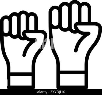 Protest Vector Icon Design Illustration Stock Vector