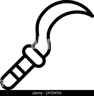 Sickle Simple vector icon. Illustration symbol design template for web ...