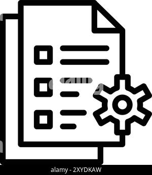 File management Vector Icon Design Illustration Stock Vector