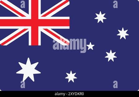 Australia flag vector illustration Stock Vector