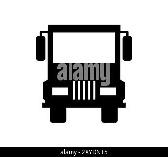 Truck icon illustrated in vector on white background Stock Photo - Alamy