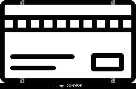 Credit card Vector Icon Design Illustration Stock Vector