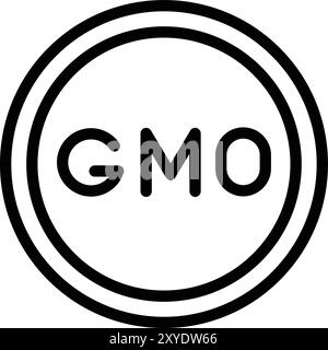 Gmo Vector Icon Design Illustration Stock Vector