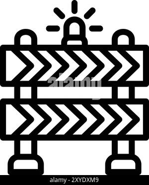 Barrier Vector Icon Design Illustration Stock Vector