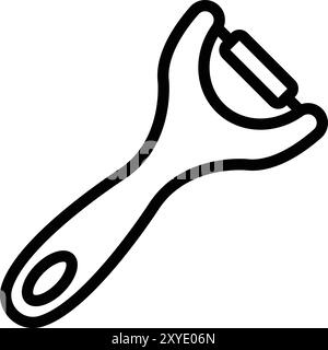 Peeler Vector Icon Design Illustration Stock Vector