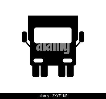 Truck icon illustrated in vector on white background Stock Photo - Alamy