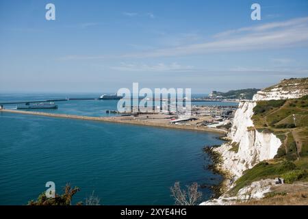 View of Dover Harbour, Great Britain Stock Photo