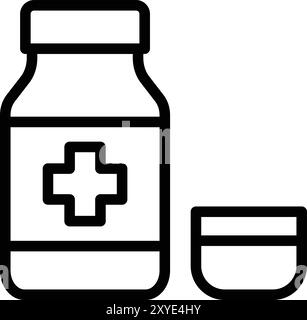 Syrup Vector Icon Design Illustration Stock Vector