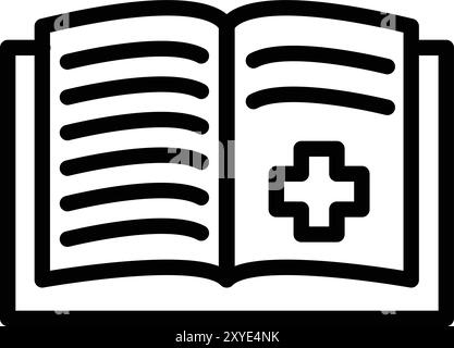 Book Vector Icon Design Illustration Stock Vector