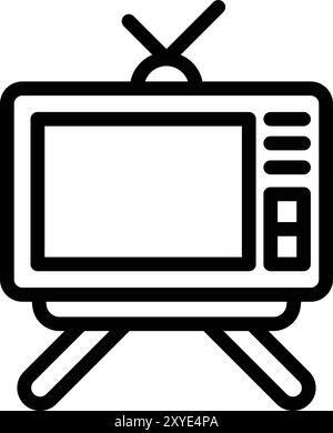 Television Vector Icon Design Illustration Stock Vector