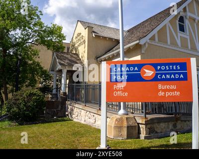 Post Canada pre-fire Jasper, Alberta, Canada Stock Photo