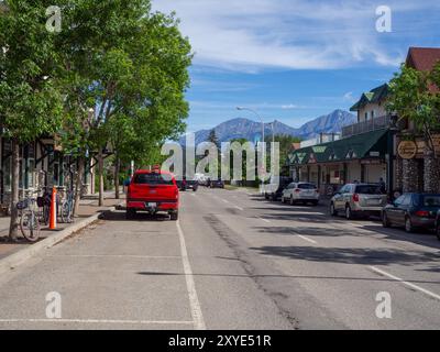 Pre-fire Jasper, Alberta, Canada Stock Photo