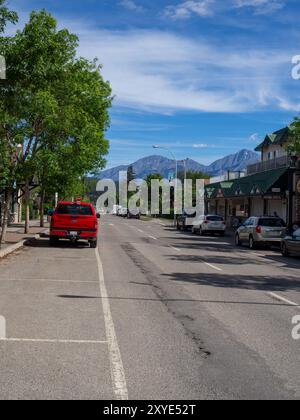 Pre-fire Jasper, Alberta, Canada Stock Photo