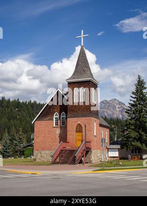 Pre-fire Jasper, Alberta, Canada Stock Photo