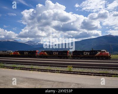 Pre-fire Jasper, Alberta, Canada Stock Photo