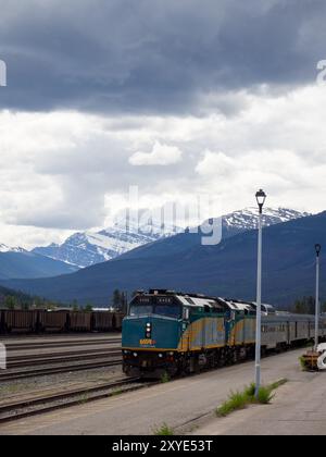 Pre-fire Jasper, Alberta, Canada Stock Photo