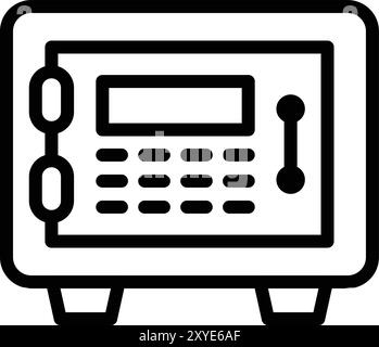Safe box Vector Icon Design Illustration Stock Vector