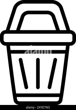 Bin Vector Icon Design Illustration Stock Vector