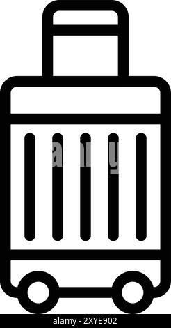 Luggage Vector Icon Design Illustration Stock Vector