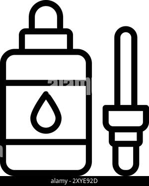 Correction Fluid Vector Icon Design Illustration Stock Vector