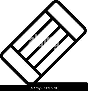 Eraser Vector Icon Design Illustration Stock Vector