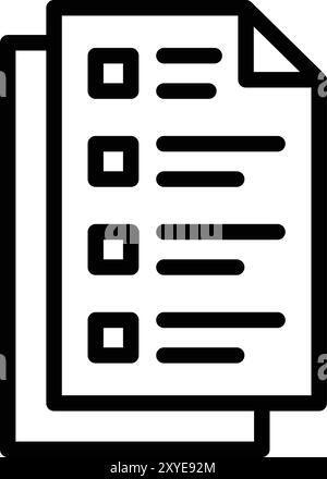 Files Vector Icon Design Illustration Stock Vector
