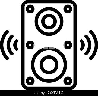 Speaker Vector Icon Design Illustration Stock Vector