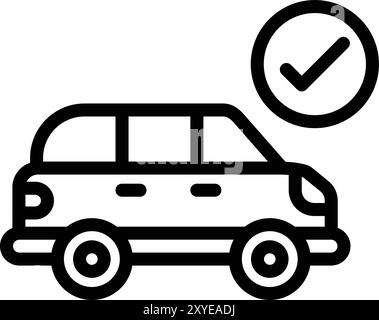 Car protection Vector Icon Design Illustration Stock Vector