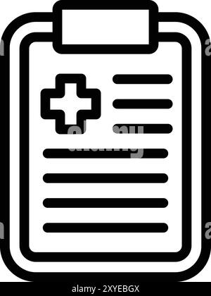 Medical Report Vector Icon Design Illustration Stock Vector