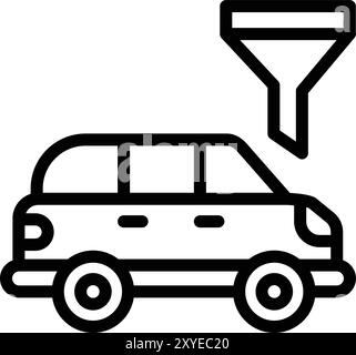 Funnel Vector Icon Design Illustration Stock Vector