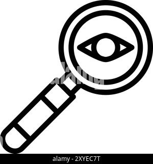 Eye Test Vector Icon Design Illustration Stock Vector