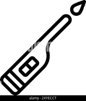 Lighter Vector Icon Design Illustration Stock Vector