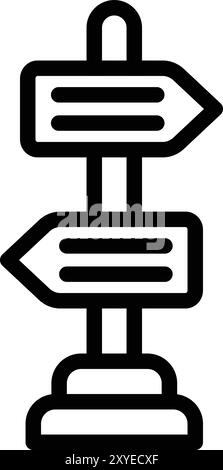 Signage Vector Icon Design Illustration Stock Vector