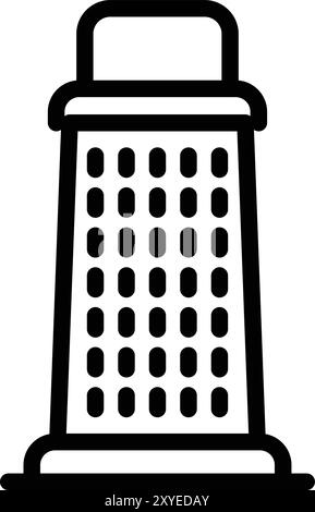 Cheese Grater Vector Icon Design Illustration Stock Vector