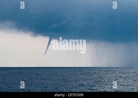 Tornado in the Mediterranean Stock Photo