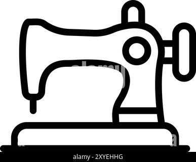 Sewing Machine Vector Icon Design Illustration Stock Vector