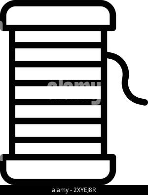 Yarn Vector Icon Design Illustration Stock Vector