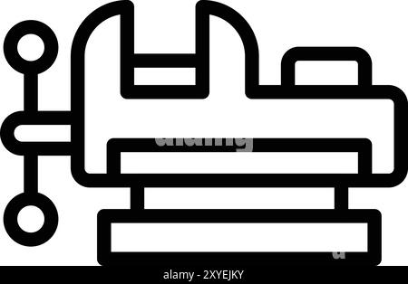 Vise Vector Icon Design Illustration Stock Vector