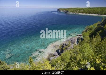 Georgian Bay, lake Huron at Bruce Peninsula National Park, Ontario, Canada, North America Stock Photo