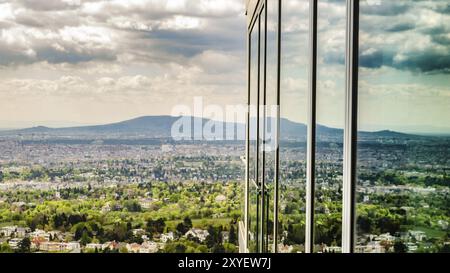 View from Kahlenberg hill on vienna cityscape. Tourist spot Stock Photo