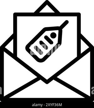 Tagged Vector Icon Design Illustration Stock Vector