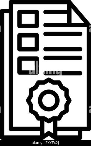 Important Documents Vector Icon Design Illustration Stock Vector