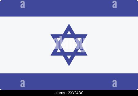 Israel flag vector illustration Stock Vector