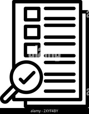 Auditing Vector Icon Design Illustration Stock Vector