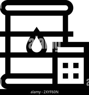 Fuel Calculation Vector Icon Design Illustration Stock Vector