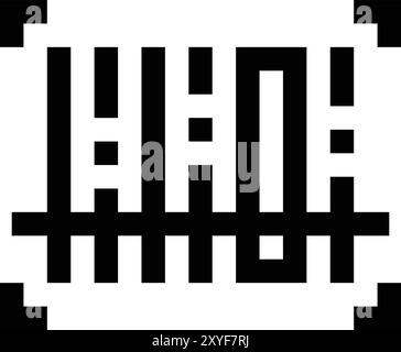 Barcode Scanning Vector Icon Design Illustration Stock Vector