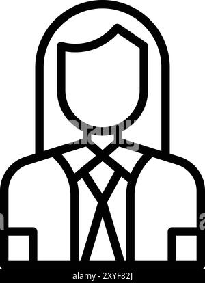 Company Secertary Vector Icon Design Illustration Stock Vector