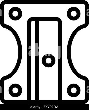 Sharpener Vector Icon Design Illustration Stock Vector