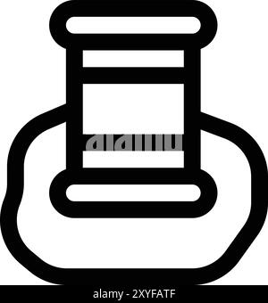 Oil Leakage Vector Icon Design Illustration Stock Vector